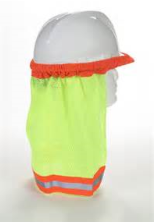 Hard hat with neck flap